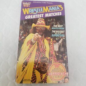 WWF Wrestlemania’s Greatest Matches VHS Coliseum Video (WWE)